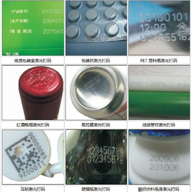 酒水飲料、食品醫(yī)藥包裝激光打標